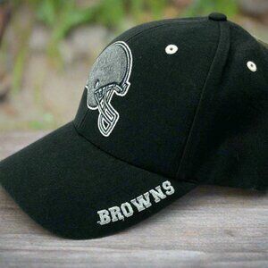 Cleveland Browns Vintage Late '90s NFL Black 30% Wool NOS Cap